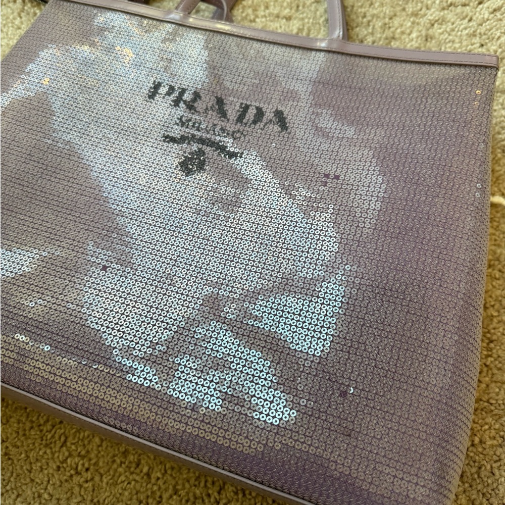 Prada mesh tote with a free labubu [Zizi] - Picture 9 of 16